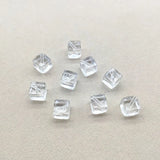 10/12/14mm Clear Square Beads for Earrings DIY