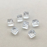 10/12/14mm Clear Square Beads for Earrings DIY