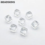 10/12/14mm Clear Square Beads for Earrings DIY