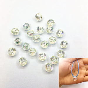 Aurora AB Effect Faceted Ball Beads DIY Jewelry Earrings Accessories