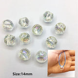 Aurora AB Effect Faceted Ball Beads DIY Jewelry Earrings Accessories