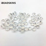 Clear Faceted Ball-shape Beads for DIY Jewelry, Earring Accessories