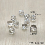 Clear Slippery Ball-shape Beads for DIY Jewelry, Headdress Accessories