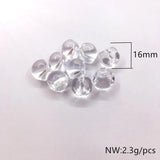 Clear Slippery Ball-shape Beads for DIY Earring Jewelry