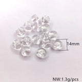 Clear Slippery Ball-shape Beads for DIY Earring Jewelry