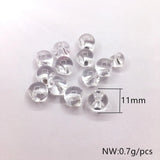 Clear Slippery Ball-shape Beads for DIY Earring Jewelry