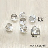 Clear Slippery Ball-shape Beads for DIY Jewelry, Headdress Accessories