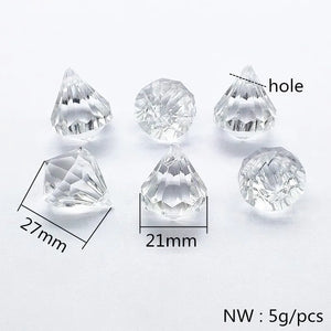 Clear Acrylic Drop Shape Beads for Earrings, Hand Jewelry Findings