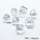 Clear Acrylic Drop Shape Beads for Earrings, Hand Jewelry Findings