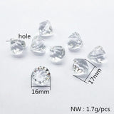 Clear Acrylic Drop Shape Beads for Earrings, Hand Jewelry Findings