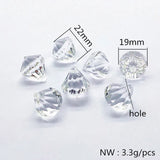 Clear Acrylic Drop Shape Beads for Earrings, Hand Jewelry Findings