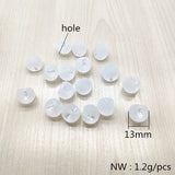 Clear Acrylic Frosted Ball Shape Beads for Earrings DIY