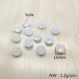 Clear Acrylic Frosted Ball Shape Beads for Earrings DIY
