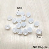 Clear Acrylic Frosted Ball Shape Beads for Earrings DIY