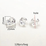 Clear Acrylic Twist Beads for Jewelry Making - Necklace, Earrings