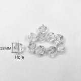 Clear Acrylic Twist Beads for Jewelry Making - Necklace, Earrings