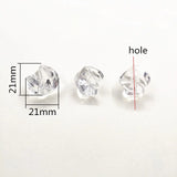 Clear Acrylic Twist Beads for Jewelry Making - Necklace, Earrings