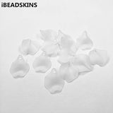 Frosted matte Clear Leaves shape beads for Jewelry DIY