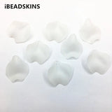 Frosted matte Clear Leaves shape beads for Jewelry DIY