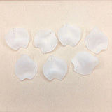 Frosted matte Clear Leaves shape beads for Jewelry DIY