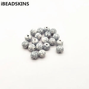 Solid Acrylic Crack Beads for Earring Parts DIY