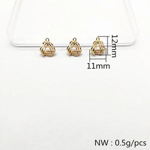 Twisted Copper Charm for Earrings & Necklace DIY