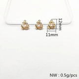Twisted Copper Charm for Earrings & Necklace DIY