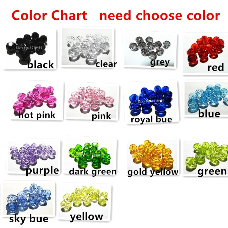Clear Round Stripe Shape Beads for Jewelry Making