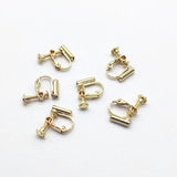 Copper Screw Ear Clip 17x14mm 50pcs/Lot Plated Earring Parts DIY