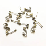 Copper Screw Ear Clip 20x10mm 50pcs/lot for Stud Earrings DIY