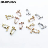Copper Screw Ear Clip 20x14mm 50pcs/lot DIY Earring Accessories