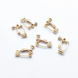 Copper Screw Ear Clip 20x14mm 50pcs/lot DIY Earring Accessories
