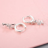 Zircon 925 Silver Earrings - Arrival Flower Design for Women