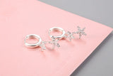 Zircon 925 Silver Earrings - Arrival Flower Design for Women