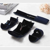 Double Open Jewelry Box Velvet Engagement Ring Gift Boxes