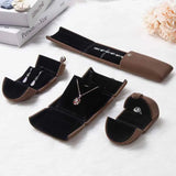 Double Open Jewelry Box Velvet Engagement Ring Gift Boxes