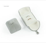 Double Open Jewelry Box Velvet Engagement Ring Box