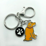 Irish Terrier Enamel Charm Keychain Pendant Dog Jewelry