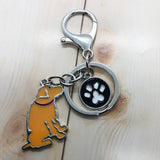 Irish Terrier Enamel Charm Keychain Pendant Dog Jewelry