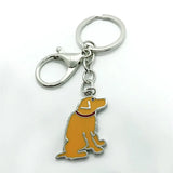 Irish Terrier Enamel Charm Keychain Pendant Dog Jewelry