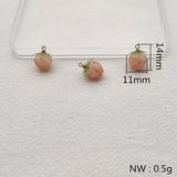 50pcs Pink Acrylic Flower Earring DIY Charm Jewelry Findings 14x11mm