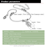Arrival 925 Silver Anklets Four-Leaf Clover Ankle Jewelry Birthday Beach J?ias