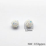 50pcs Hand Weave Pearl Beads for Earrings, Hairpin Accessory, Jewelry DIY