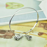 Women's Sterling Silver Shoes Bracelet 925 Silver Special Jewelry