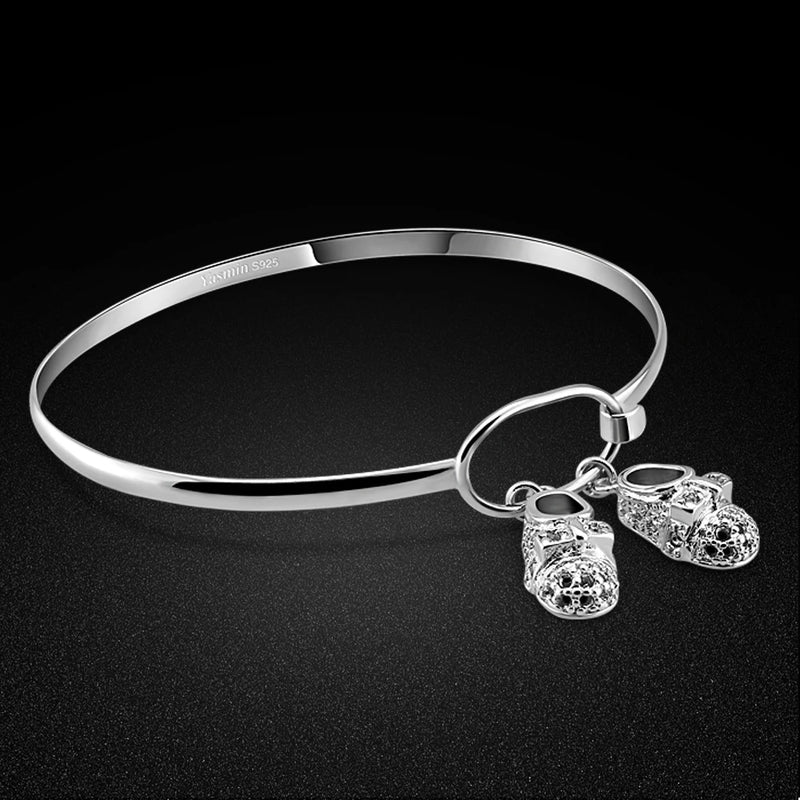 Women's Sterling Silver Shoes Bracelet 925 Silver Special Jewelry