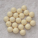 200pcs 8mm Ivory Beads DIY Jewelry Accessories Bracelet Decoration Crafts