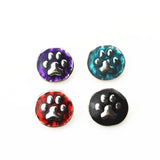 40pcs 12mm Metal Dog Paw Snap Buttons Ginger Bangle Bracelet