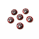 40pcs 12mm Metal Dog Paw Snap Buttons Ginger Bangle Bracelet