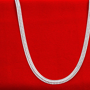 925 Sterling Silver Snake Chain Necklace for Women Men