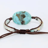 Ocean-jaspers Charm Wrap Bracelet Natural Stones